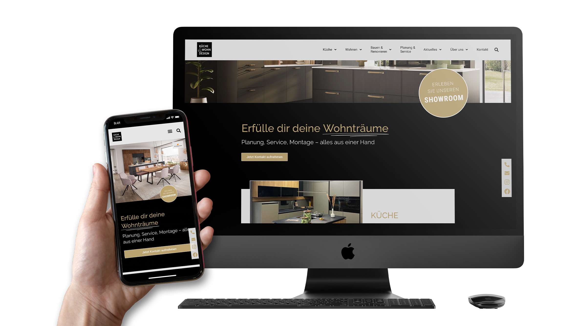 Relaunch der Website von Küche & Wohn Design aus Burgkunstadt